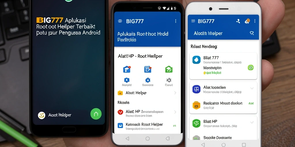 Tampilan antarmuka BIG777 yang sederhana dan mudah digunakan.