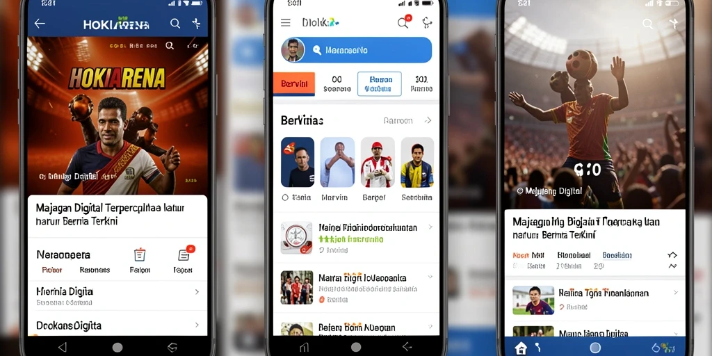 Tampilan utama HOKIARENA dengan artikel dan kategori berita.