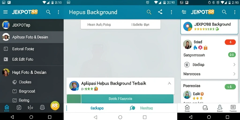 Tampilan antarmuka JEKPOT88 untuk penghapusan latar belakang.