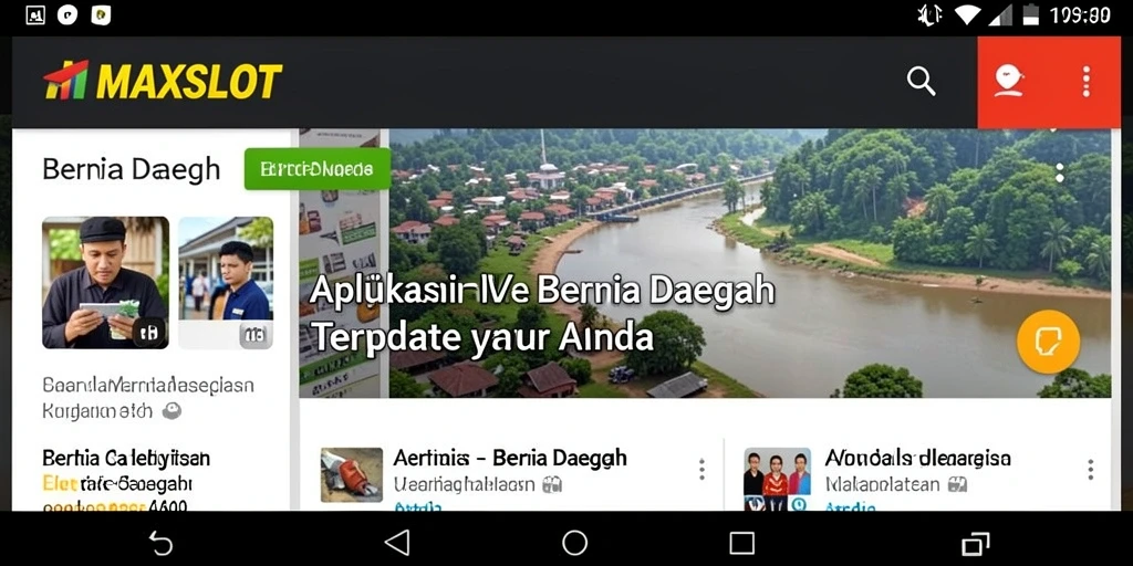 Tampilan antarmuka MAXSLOT yang informatif dan mudah digunakan.