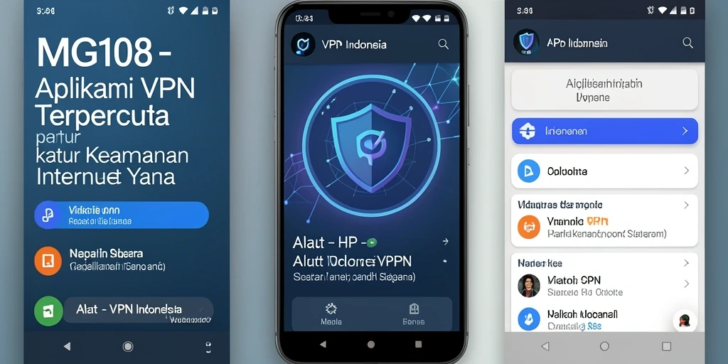 Antarmuka sederhana MG108 untuk fungsi VPN yang mudah digunakan.