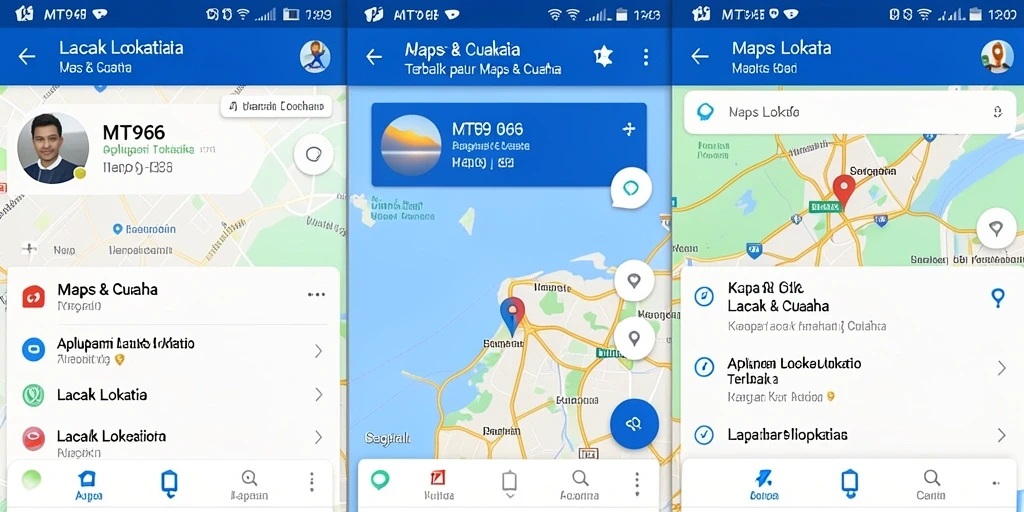 Tampilan antarmuka MT966 menunjukkan fitur lacak lokasi yang intuitif dan informatif.