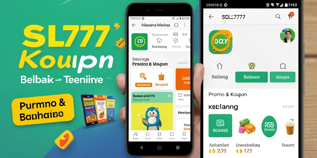 Tampilan antarmuka SL777 yang modern dan fungsional untuk promo & kupon.