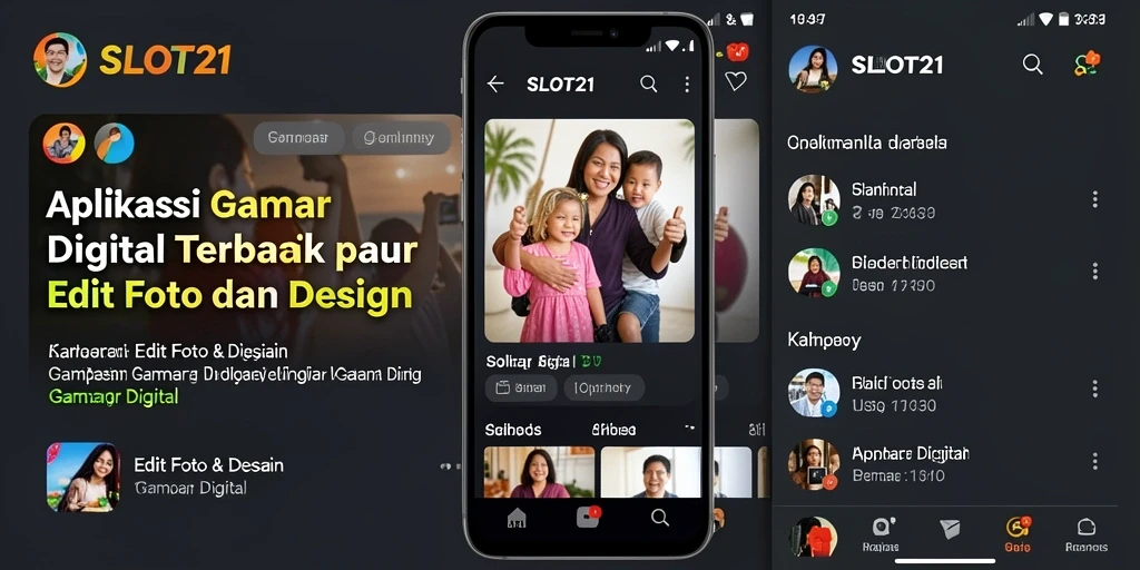 Tampilan antarmuka SLOT21 yang menarik dan fungsional untuk Gambar Digital.