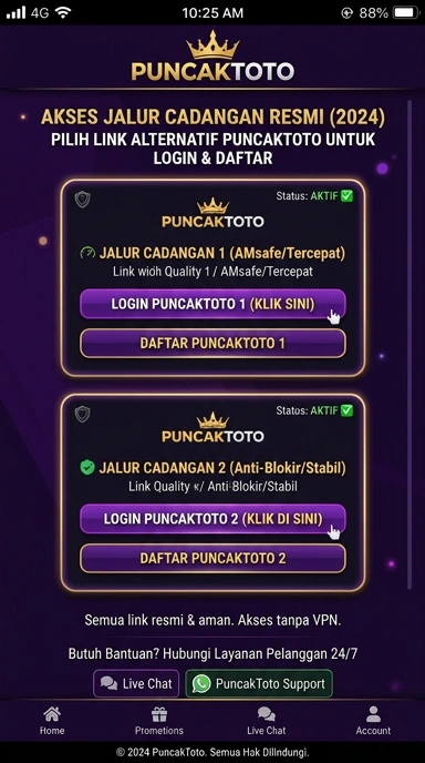 Link Alternatif Puncaktoto untuk Akses Mudah